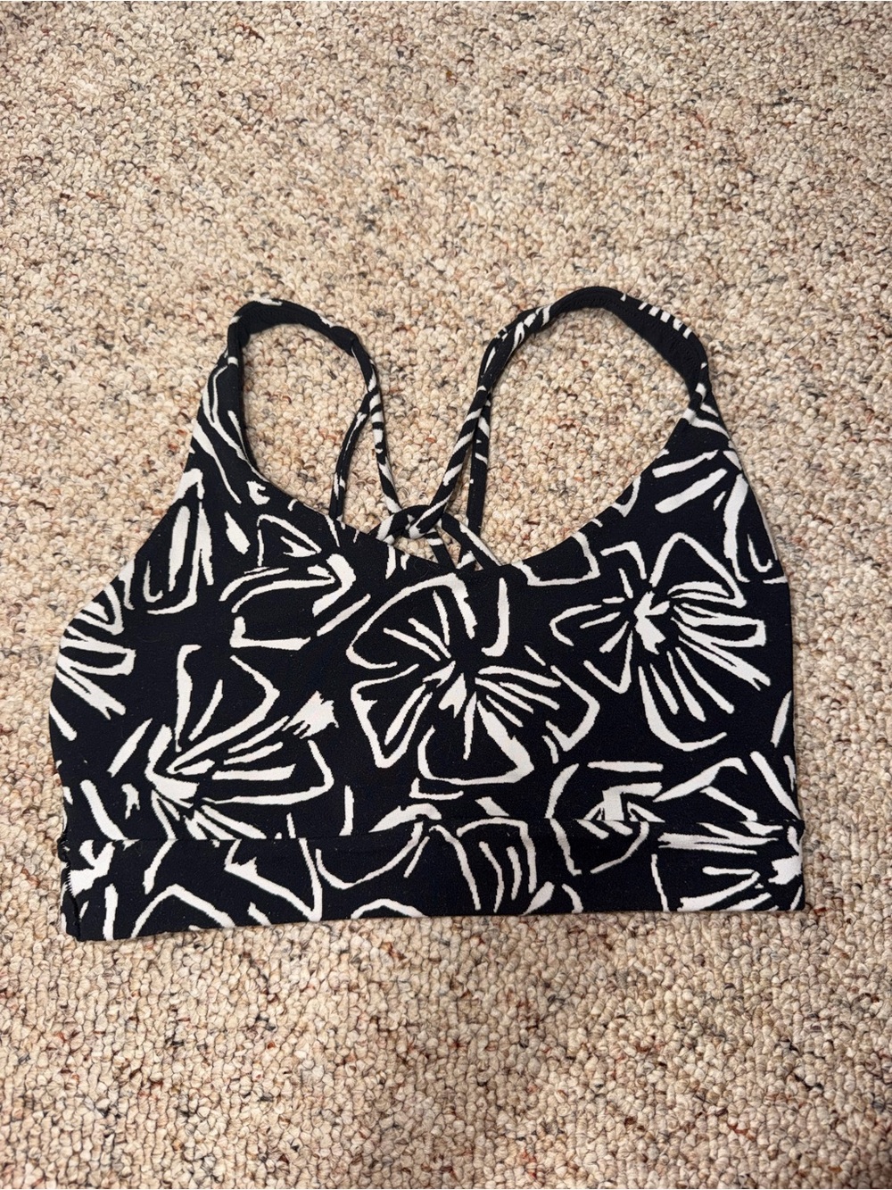 Athleta Black and White Sports Bra